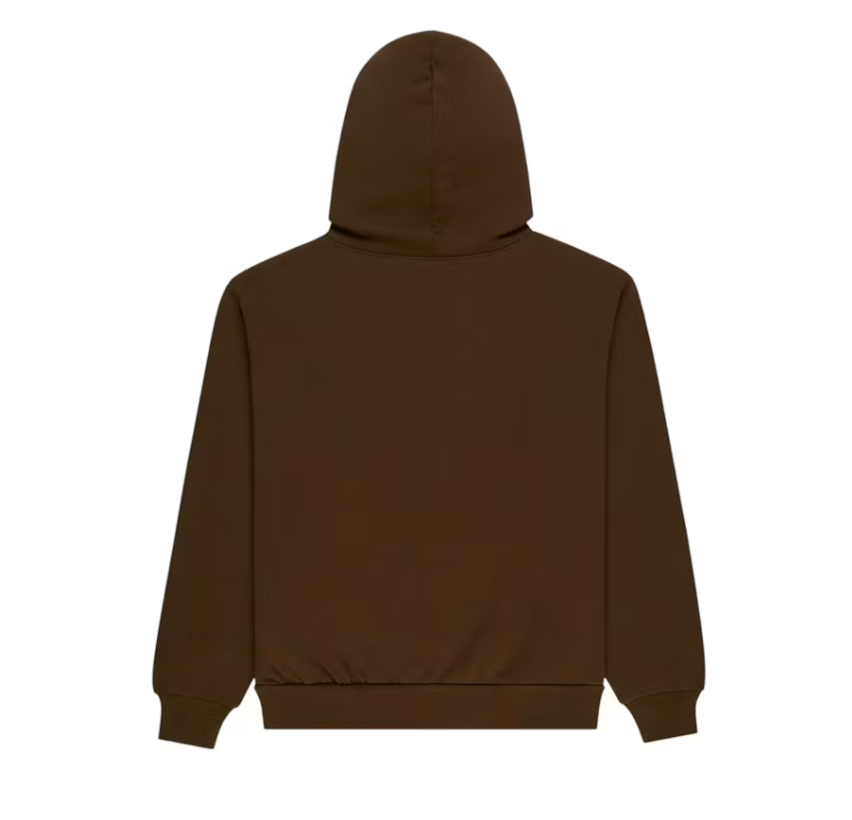 Sp5der Rhinestone OG Web Hoodie Brown