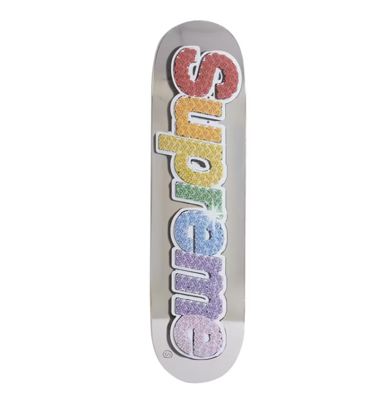 Supreme Bling Box Logo Skateboard Deck