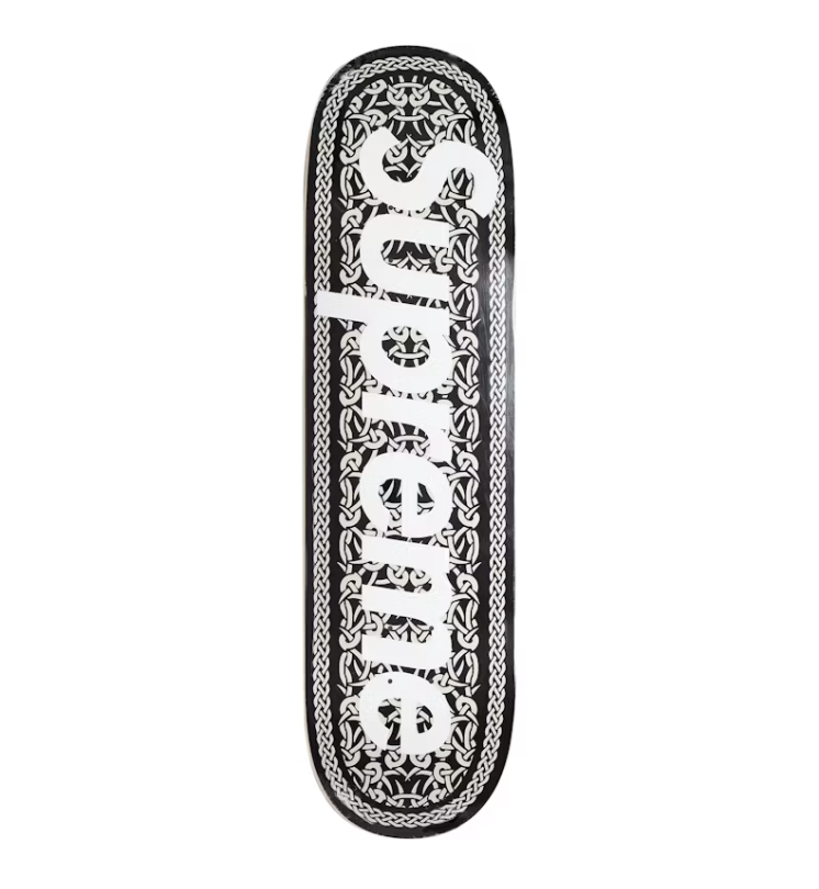 Supreme Celtic Knot Skateboard Deck Black