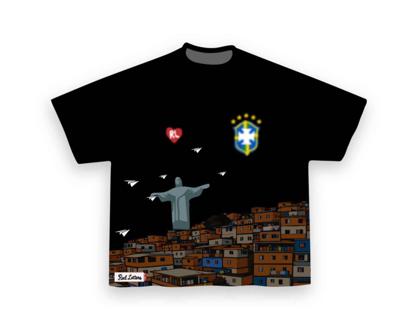 Red Letters Favelas Tee