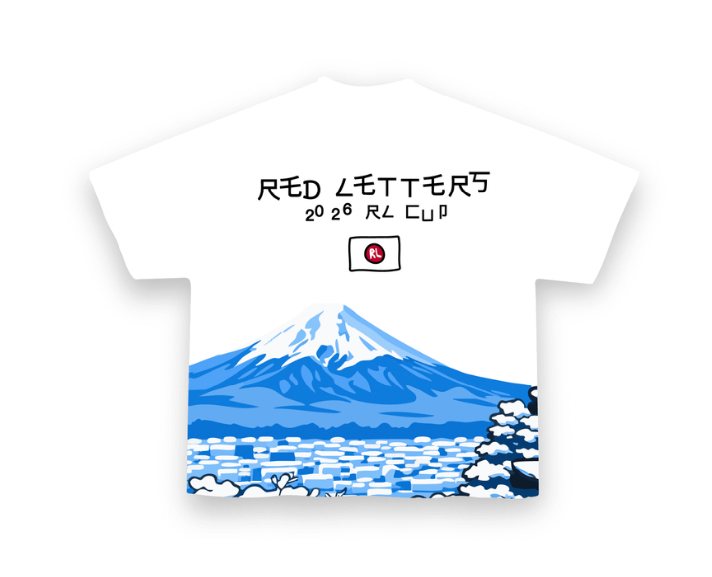 Red Letters Japan Fuji Tee