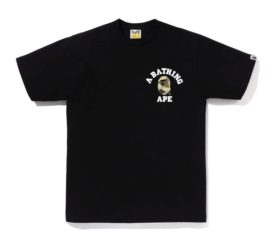BAPE Camo College ATS Tee Black/Beige