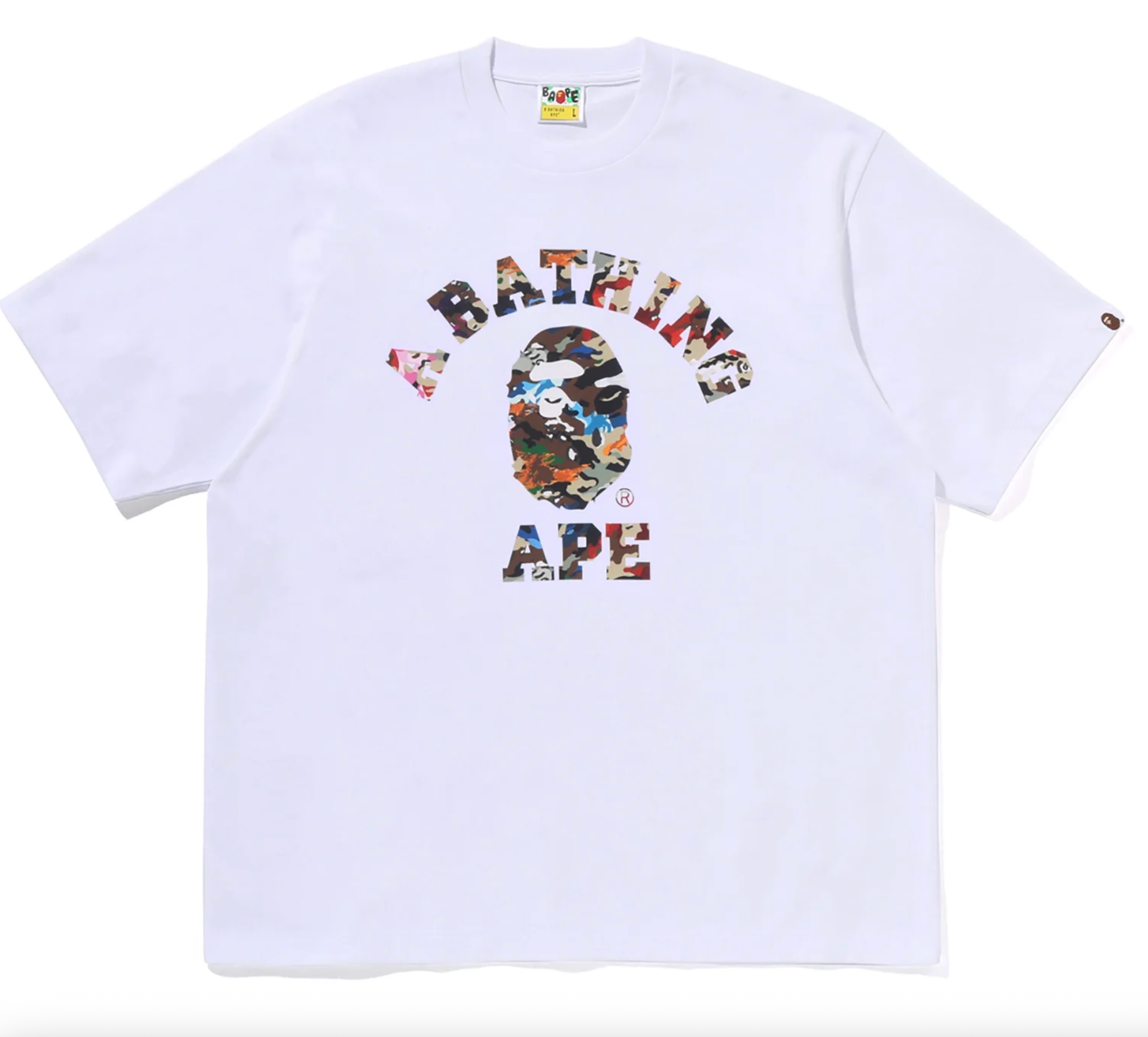 HYBRID CAMO COLLEGE RELAXED FIT TEE MENS