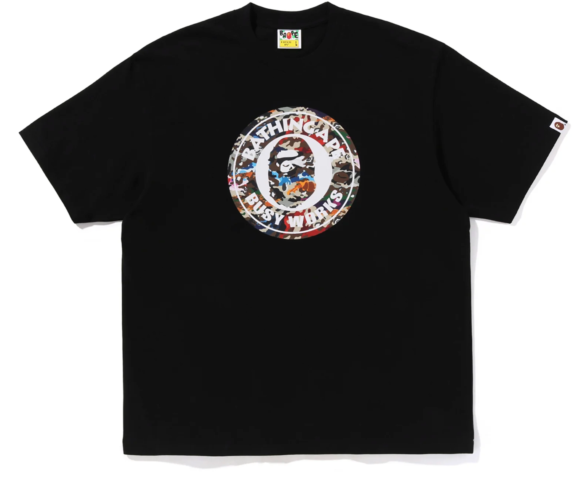 HYBRID CAMO BUSY WORKS RELAXED FIT TEE MENS- BLK