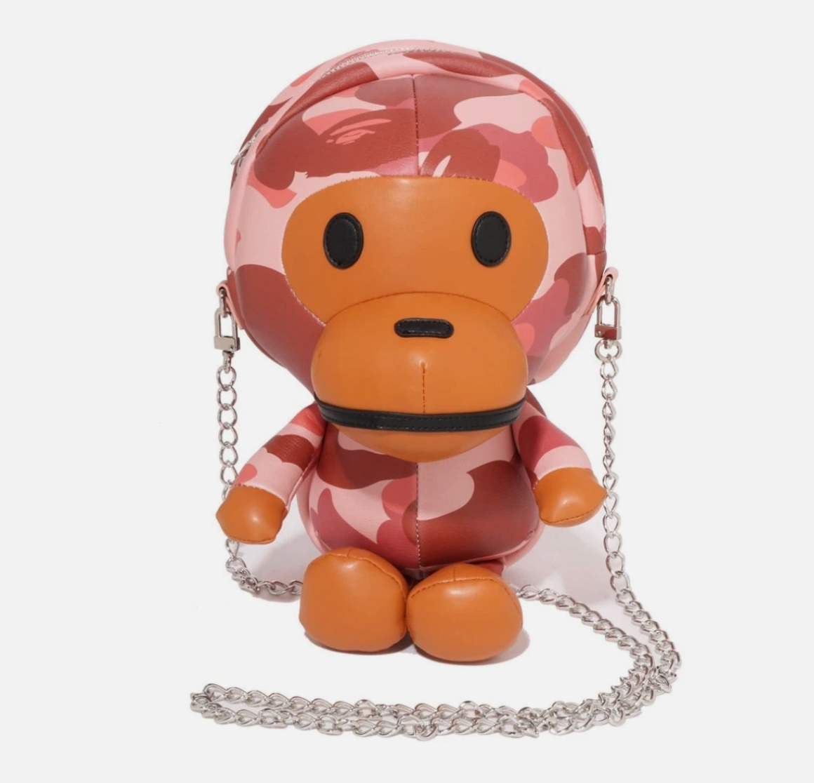 BAPE 1ST CAMO BABY MILO PU SHOULDER BAG PINK