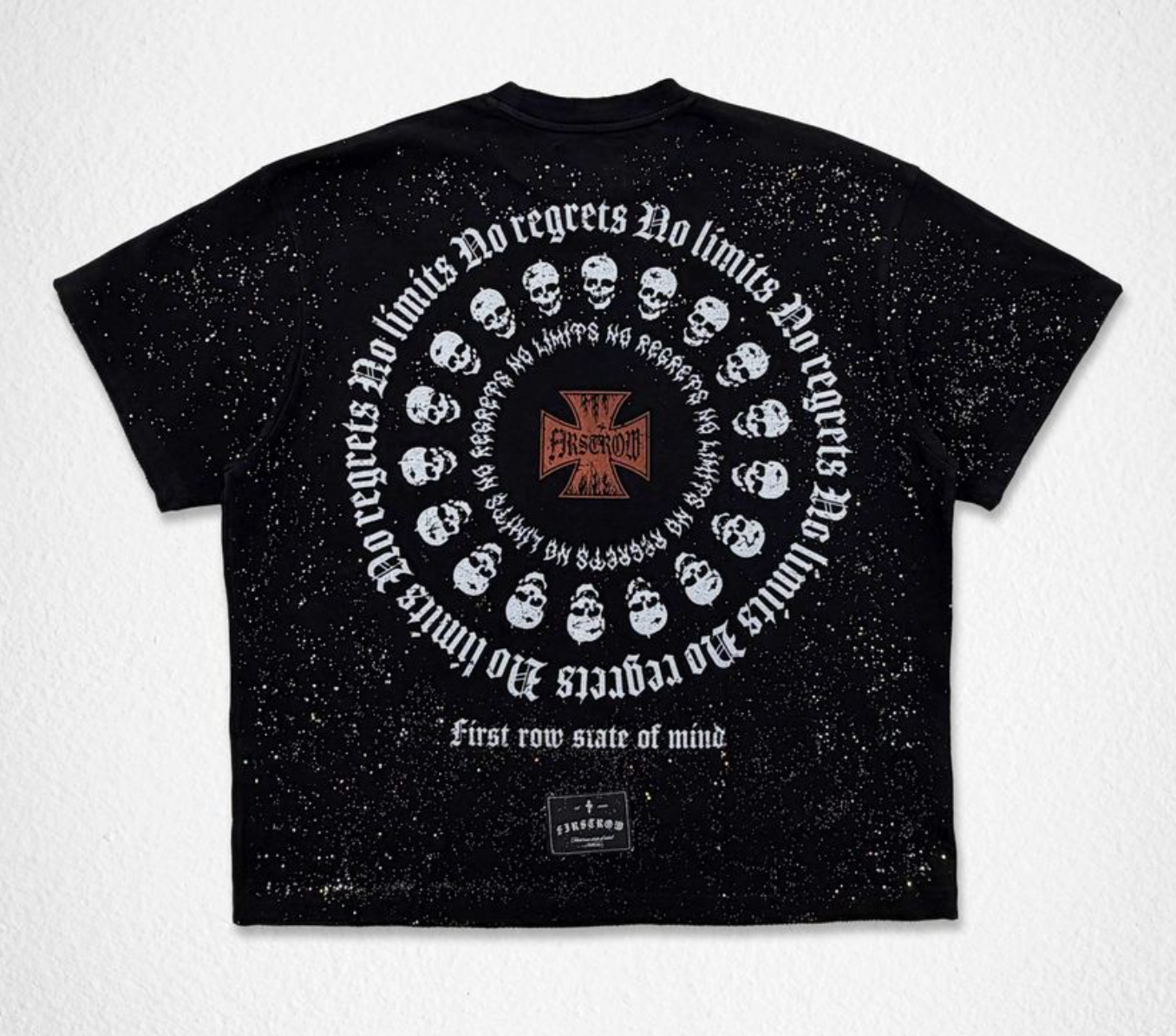 FIRST ROW STEEL ANGELS EMBER STORM CROP TEE