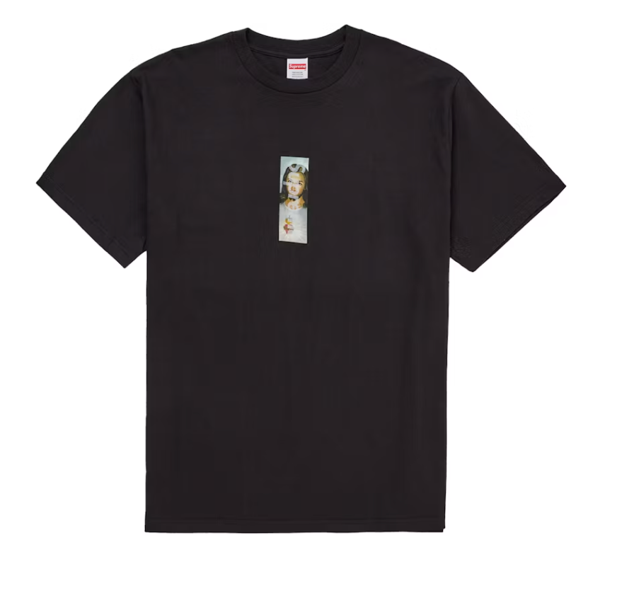 Supreme Prayer Card Box Logo Tee Black