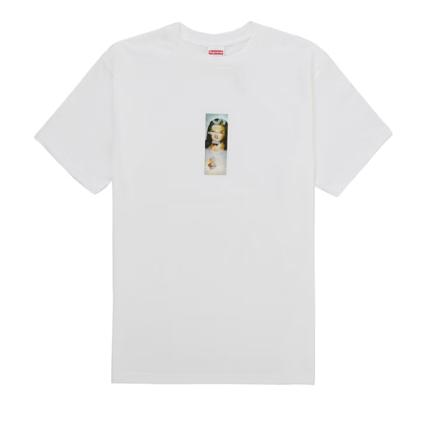 Supreme Prayer Card Box Logo Tee White