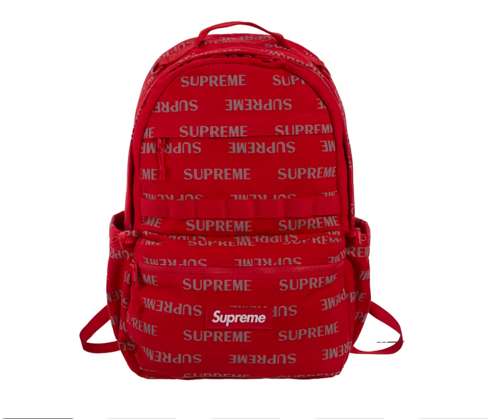 Supreme Logo Backpack (FW26) Red