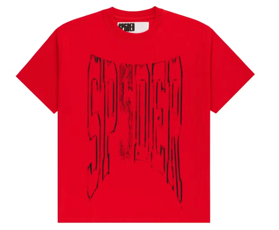 Sp5der Diffused Collegiate Tee Red