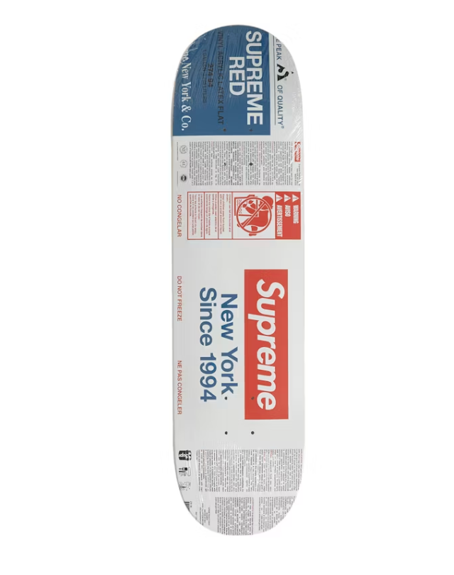 Supreme Paint Skateboard Deck White