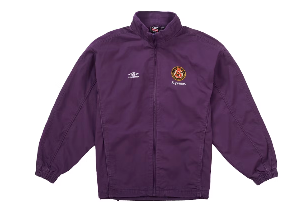 Supreme Umbro Cotton Ripstop Track Jacket (SS26) Plum
