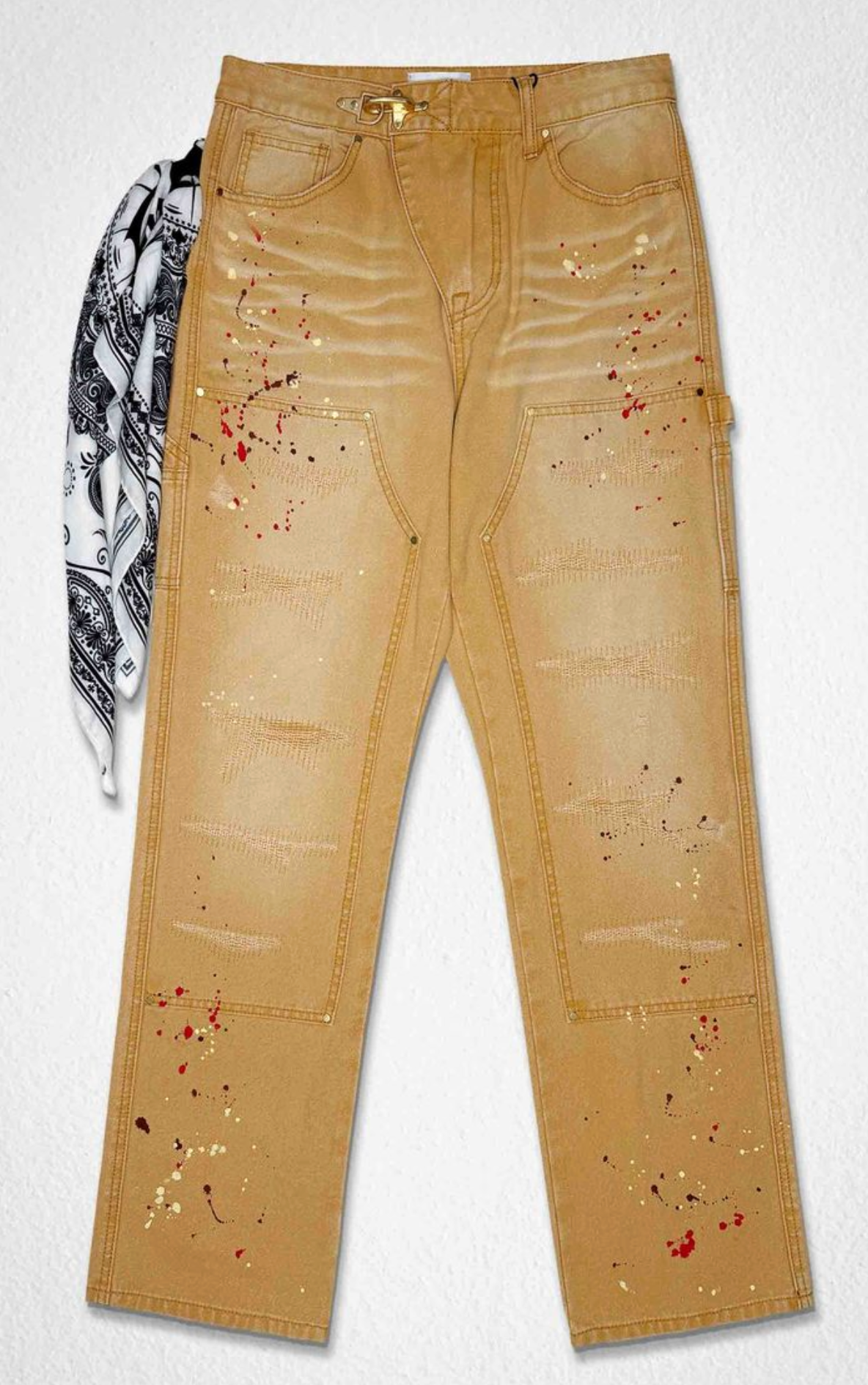 First Row Canvas Fire Workwear Pants Wheat