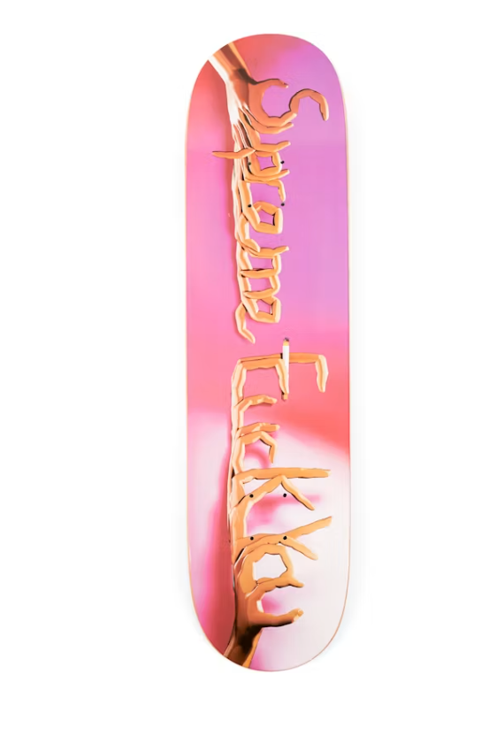 Supreme Fuck You Skateboard Skateboard Deck Pink