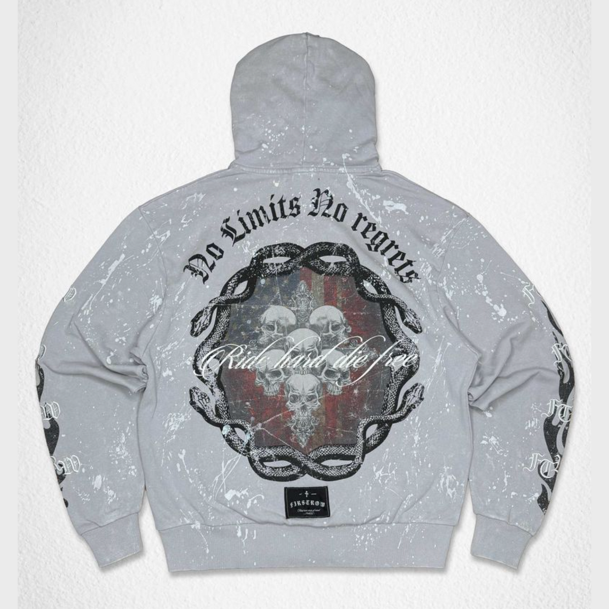 FIRST ROW NO LIMITS NO REGRETS HOODIE