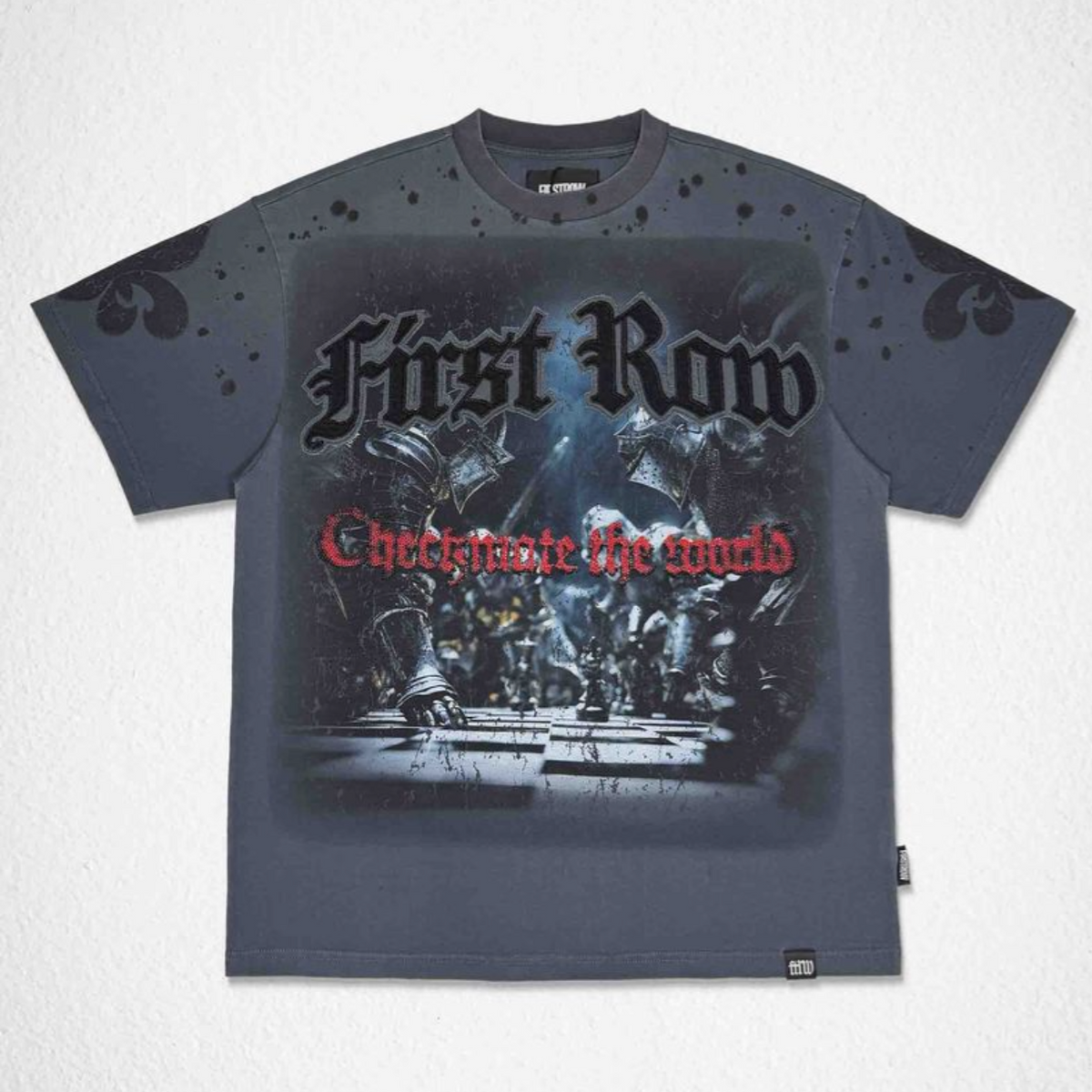 FIRST ROW BORN A PAWN CHECKMATE TEE
