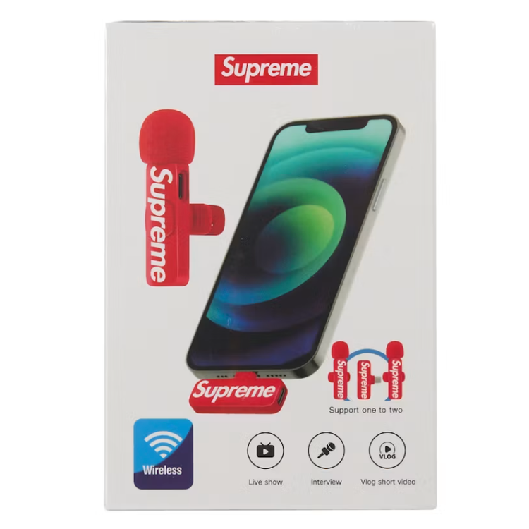 Supreme Mini Mics (Set of 2) Red