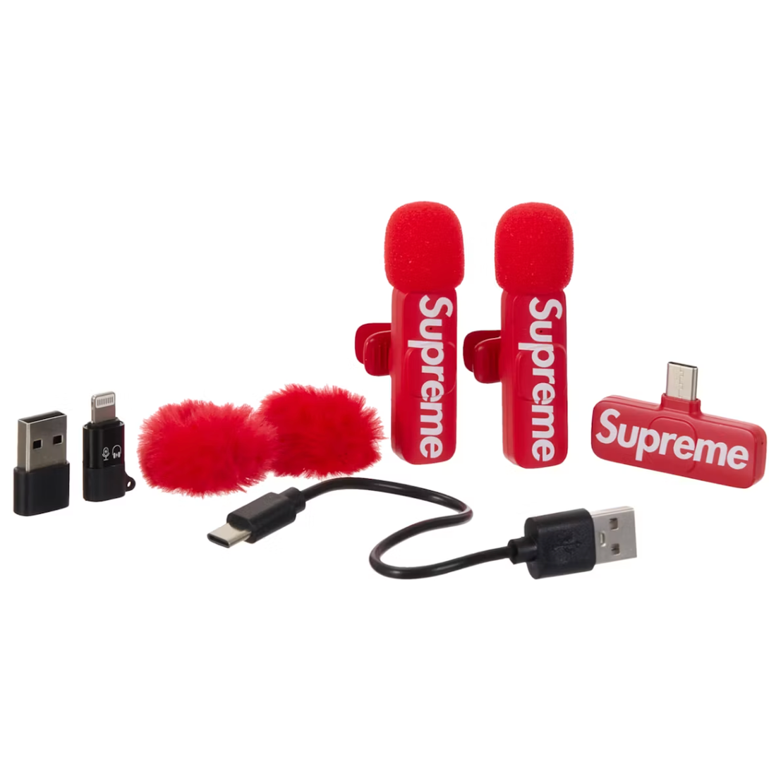 Supreme Mini Mics (Set of 2) Red