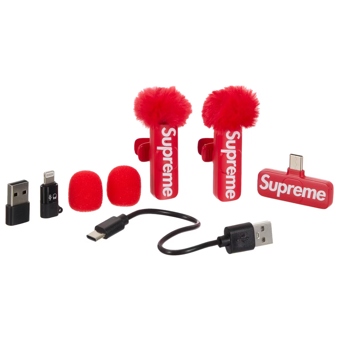 Supreme Mini Mics (Set of 2) Red