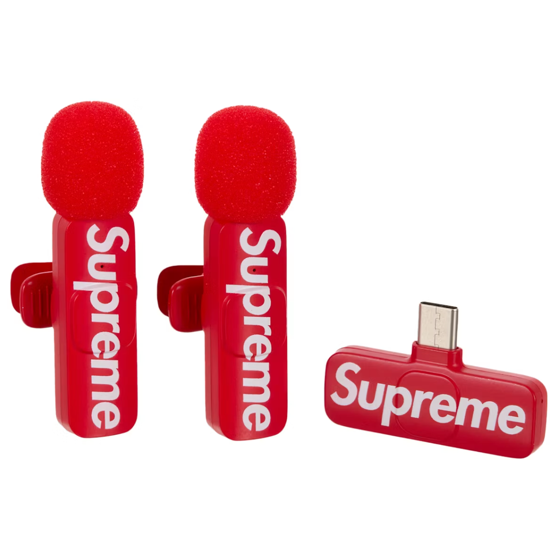Supreme Mini Mics (Set of 2) Red