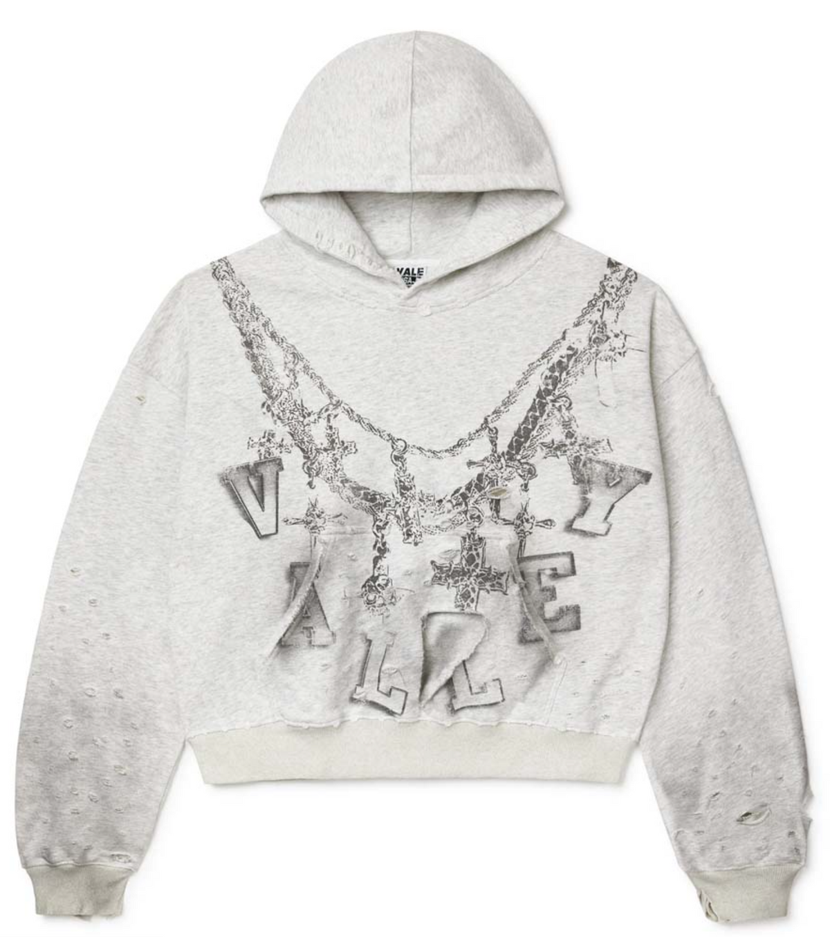 Vale Forever Big Chain Hoodie Grey