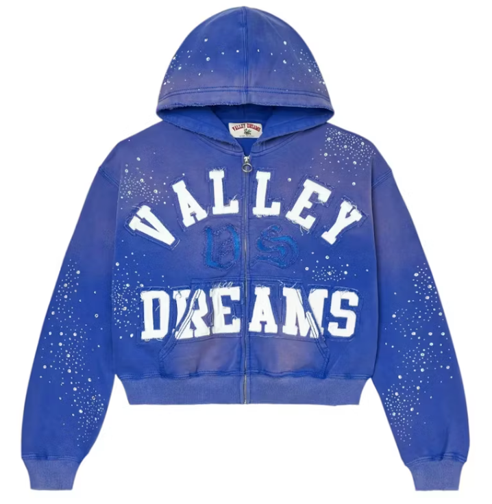 Vale Forever Classico Zip Up Hoodie Sapphire