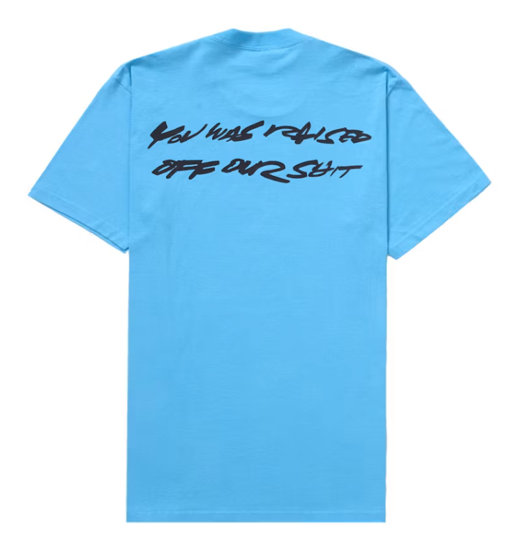 Supreme Futura Box Logo Tee Bright Blue