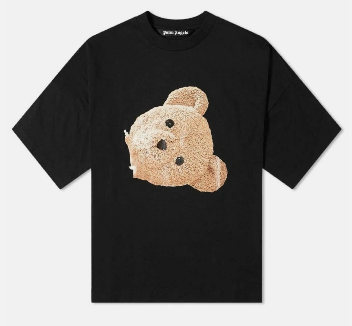 Palm Angels Big Bear Logo Back Crew Neck Black