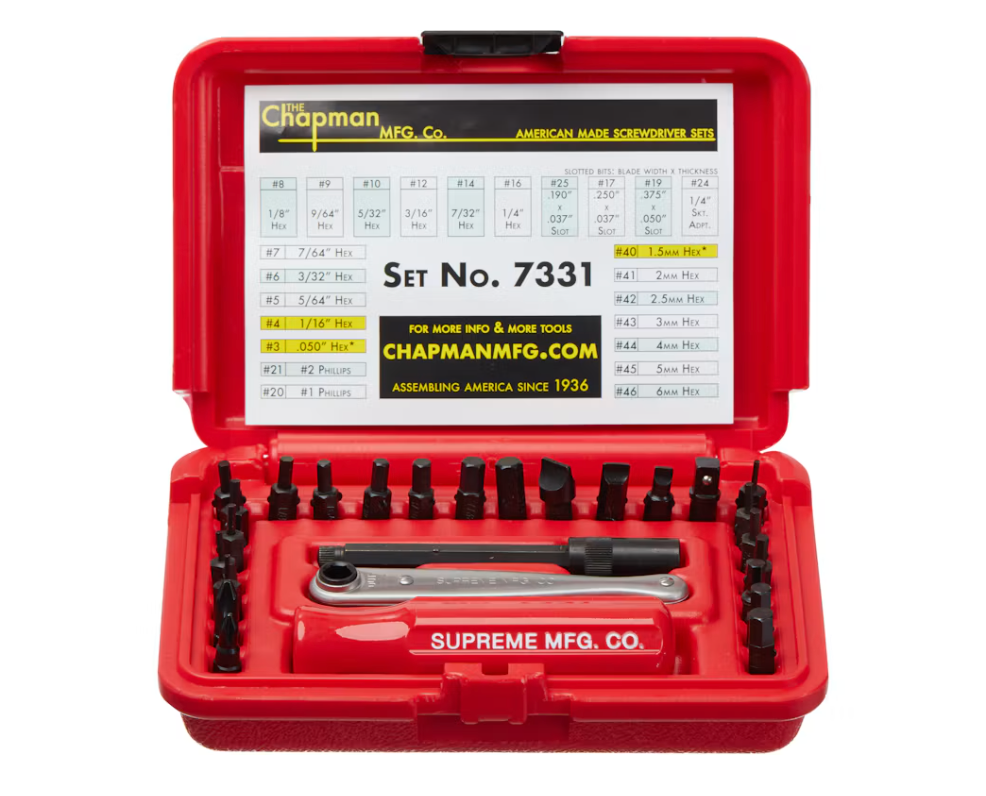 Supreme Chapman Screwdriver Set Red