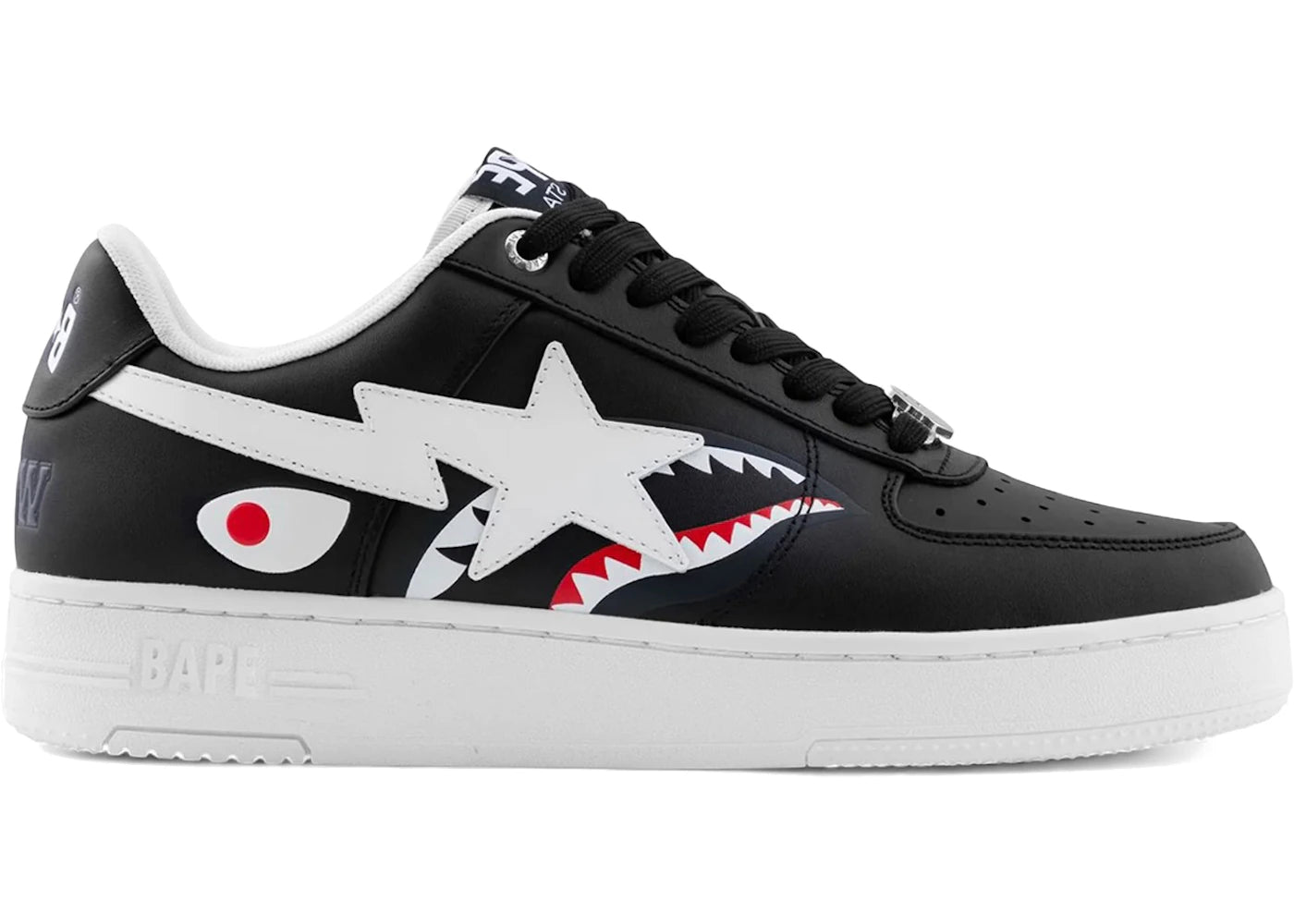 A Bathing Ape Bape Sta Low #2 Shark Black
