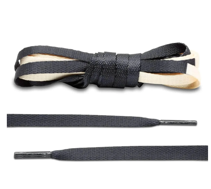 Black/Cream Union Jordan 1 Replacement Laces