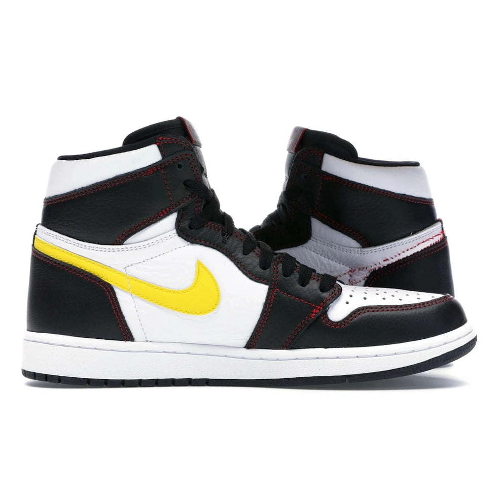 Jordan 1 Retro High Defiant White Black Gym Red