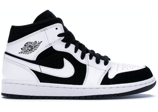 Jordan 1 Mid White Black