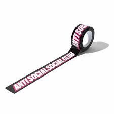 Anti Social Social Club ASSC SMS Black Pink Packaging Tape