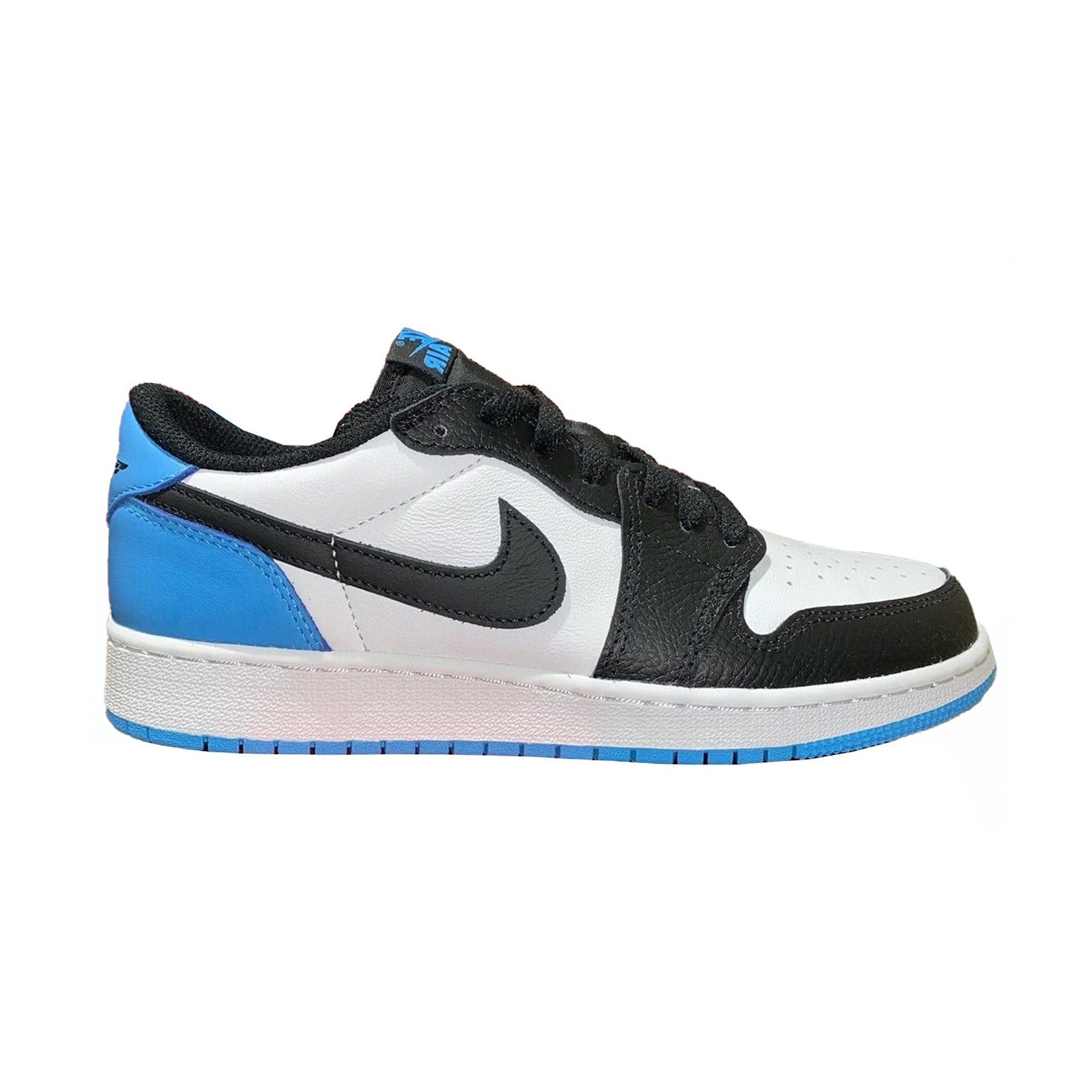 Jordan 1 Retro Low OG Black Dark Powder Blue (GS)