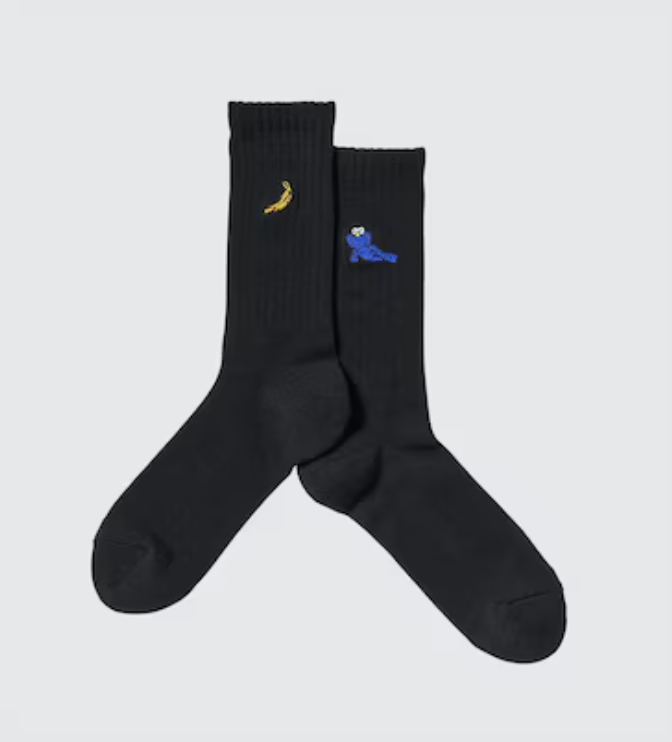 KAWS x Uniqlo Warhol Socks Black