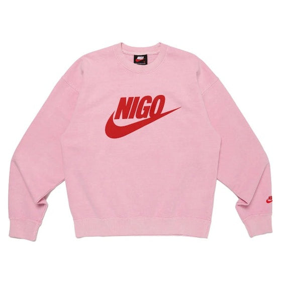 Nike x Nigo NRG Fleece Crew Sweatshirt Pink