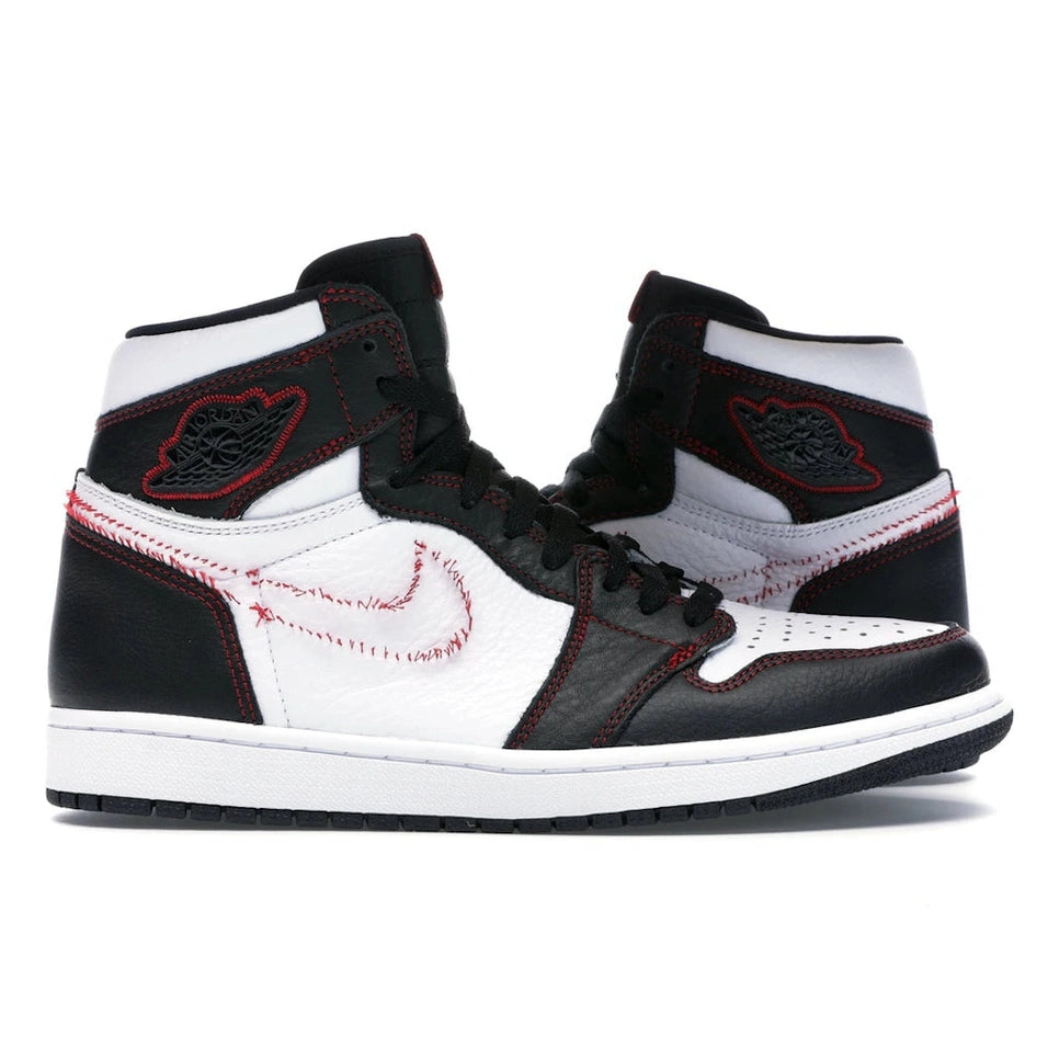 Jordan 1 Retro High Defiant White Black Gym Red