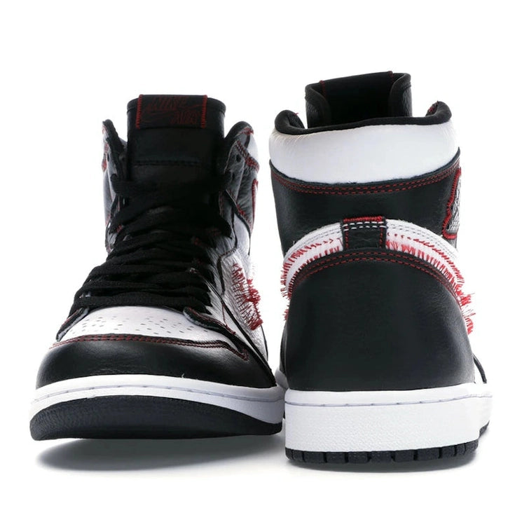 Jordan 1 Retro High Defiant White Black Gym Red