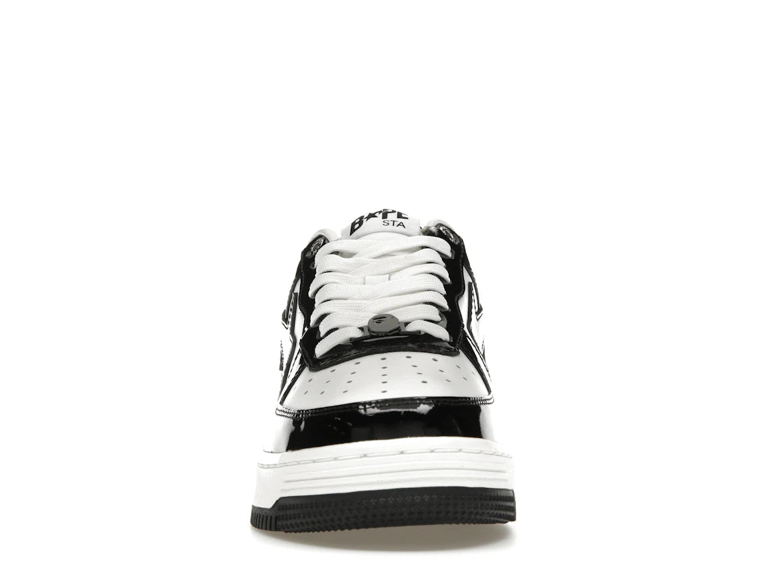 A Bathing Ape Bape Sta Patent Leather Black White
