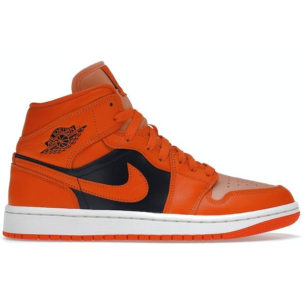 Jordan 1 Mid SE Rush Orange Crimson Bliss (Women's)