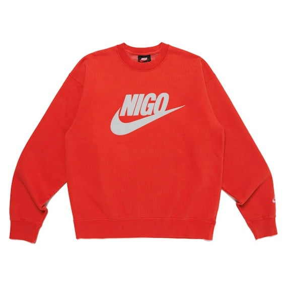 Nike x Nigo NRG Fleece Crew Sweatshirt Red