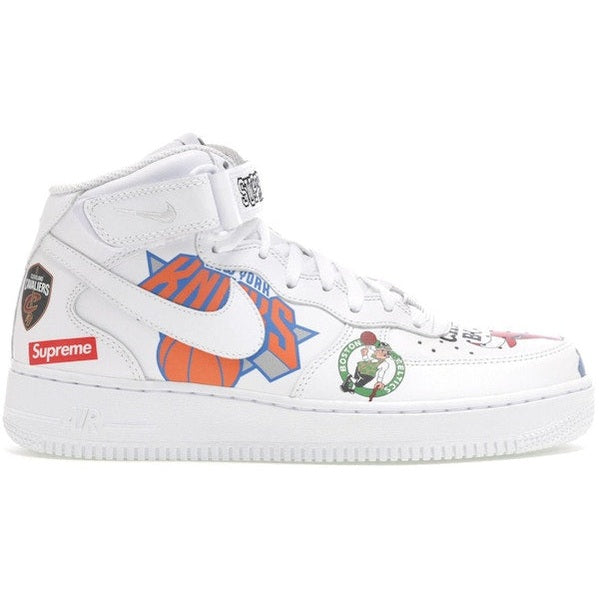 Nike Air Force 1 Mid Supreme NBA White