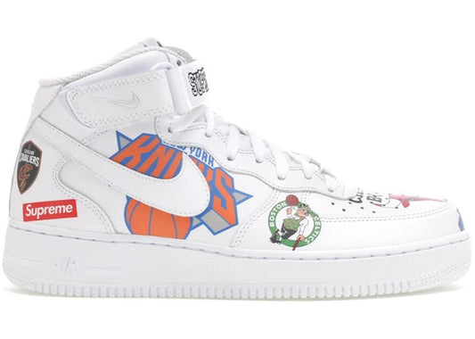 Nike Air Force 1 Mid Supreme NBA White