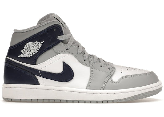 Jordan 1 Mid Wolf Grey Midnight Navy