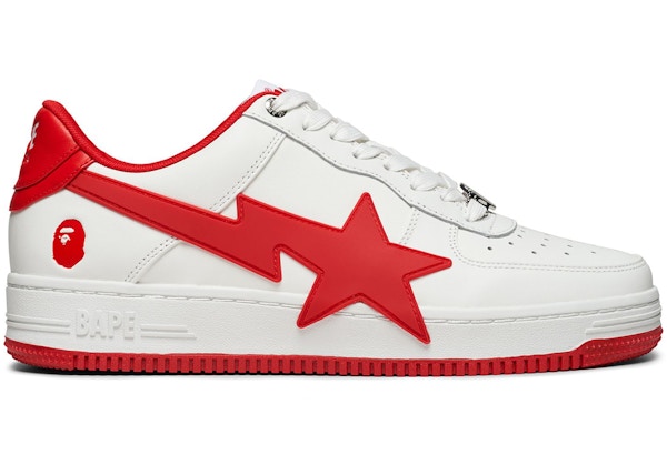 A Bathing Ape Bape Sta OS #2 White Red