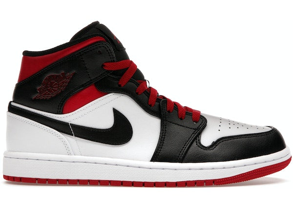 Jordan 1 Mid Gym Red Black Toe