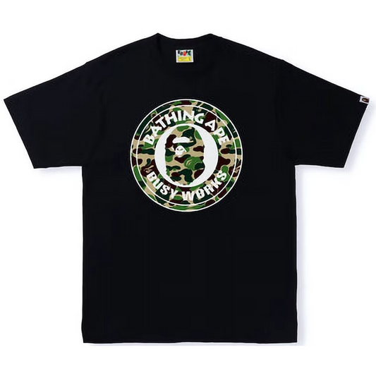 BAPE ABC Camo Single Color Busy Works Tee (SS22) Black Green