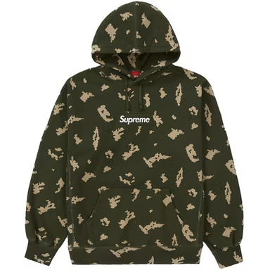 Supreme Box Logo Hooded Sweatshirt (FW21) Olive Russian Camo