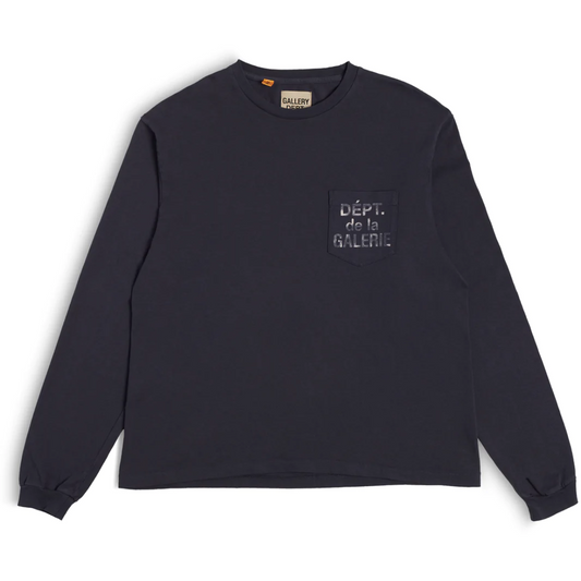 Dept De La Galerie L/S Pocket Tee Navy